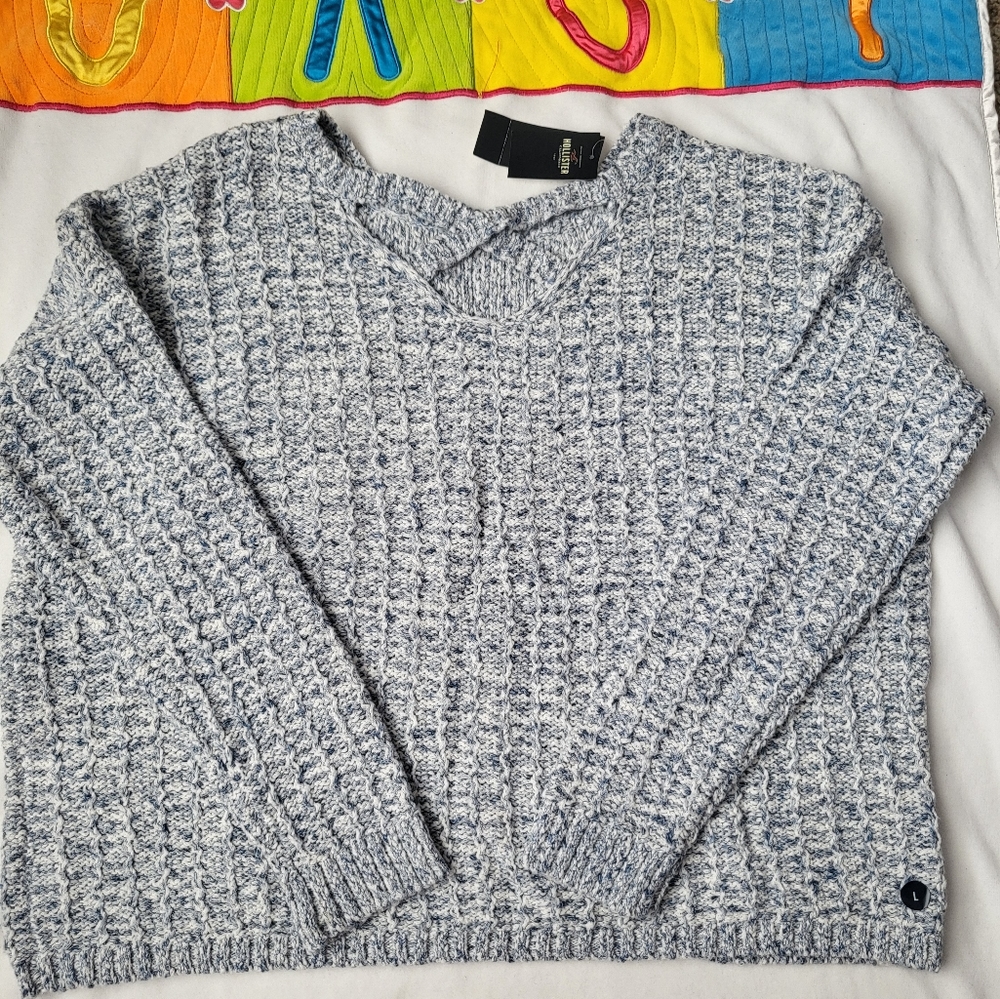 Sweater long sleeve Hollister Blue L